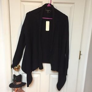 Black Waterfall Sweater - SUPER SOFT!
